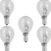 Gifi Ampoule^Ampoule halogène E14 28 Watts G45 x5