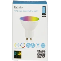 Gifi Ampoule^Ampoule LED connectée couleurs changeantes GU10 40 W