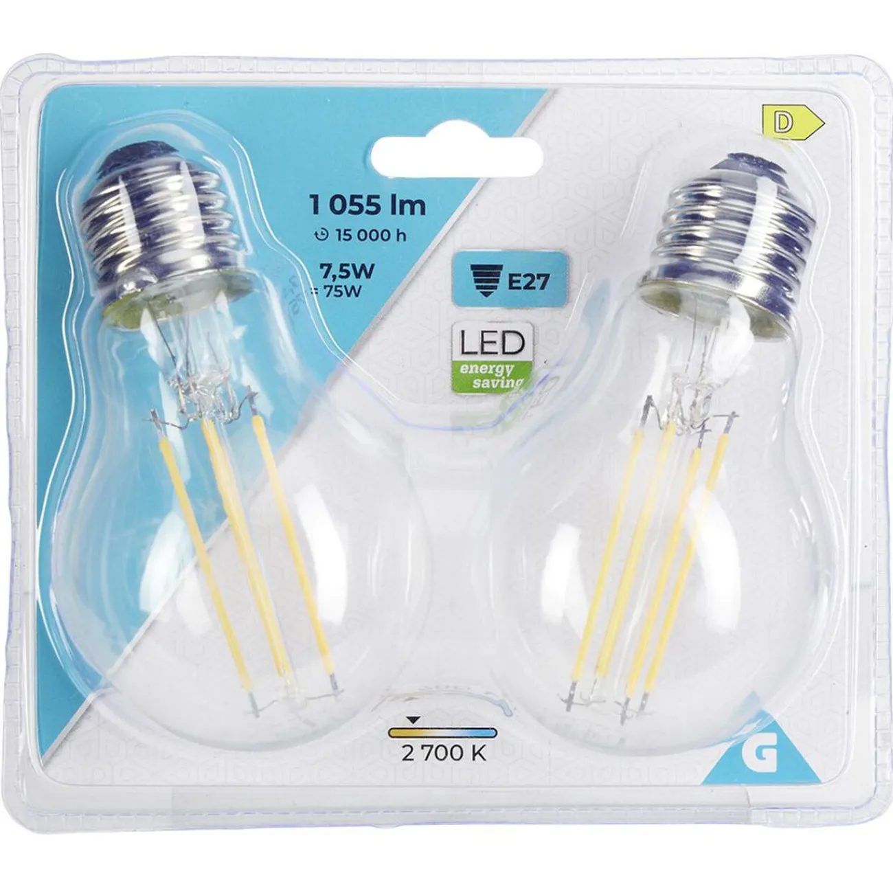 Gifi Ampoule^Ampoule LED filament E27 A60 1055lms x2