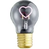 Gifi Ampoule^Ampoule USB rechargeable filament LED coeur rose Ø7xH12cm
