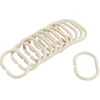 Gifi Equipement Douche^Anneau de douche forme ovale plastique beige x12