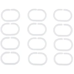 Gifi Equipement Douche^Anneau de douche gris transparent x12