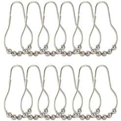 Gifi Equipement Douche^Anneau de douche métal gris x12