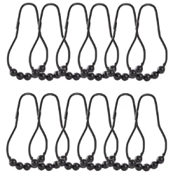 Gifi Equipement Douche^Anneau de douche métal noir x12