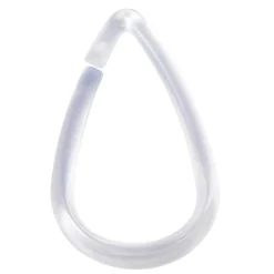 Gifi Aménagement Salle De Bain^Anneau rideau de douche transparent x12