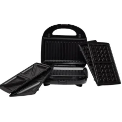 Gifi Appareil à croque monsieur 3en1 gaufre et grill 750W