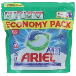 Gifi Entretien Du Linge|Ariel pods tout-en-1 senteur Alpine 40 lavages pack économique