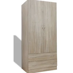 Gifi Rangement|Armoire 2 portes imitation chêne