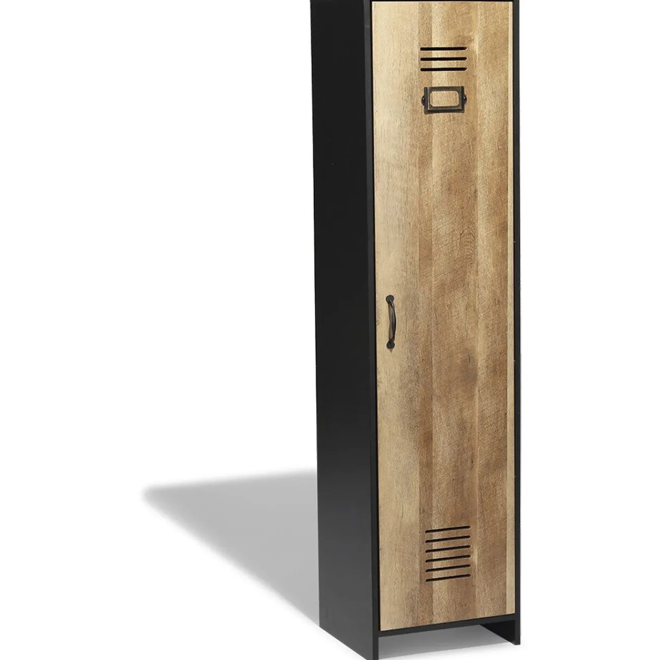 Gifi Rangement|Armoire Apollo noire et miel
