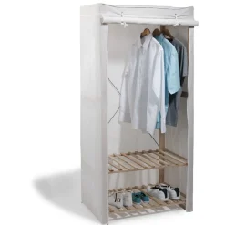 Gifi Rangement|Armoire dressing en bois et housse coton