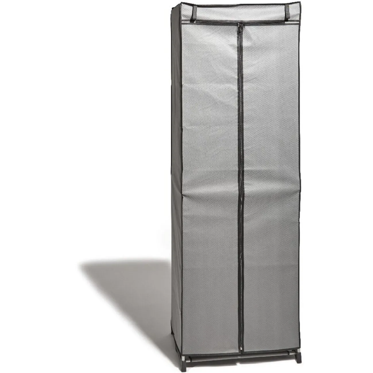 Gifi Rangement|Armoire dressing gris double penderie