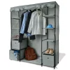 Gifi Rangement|Armoire dressing tissu gris