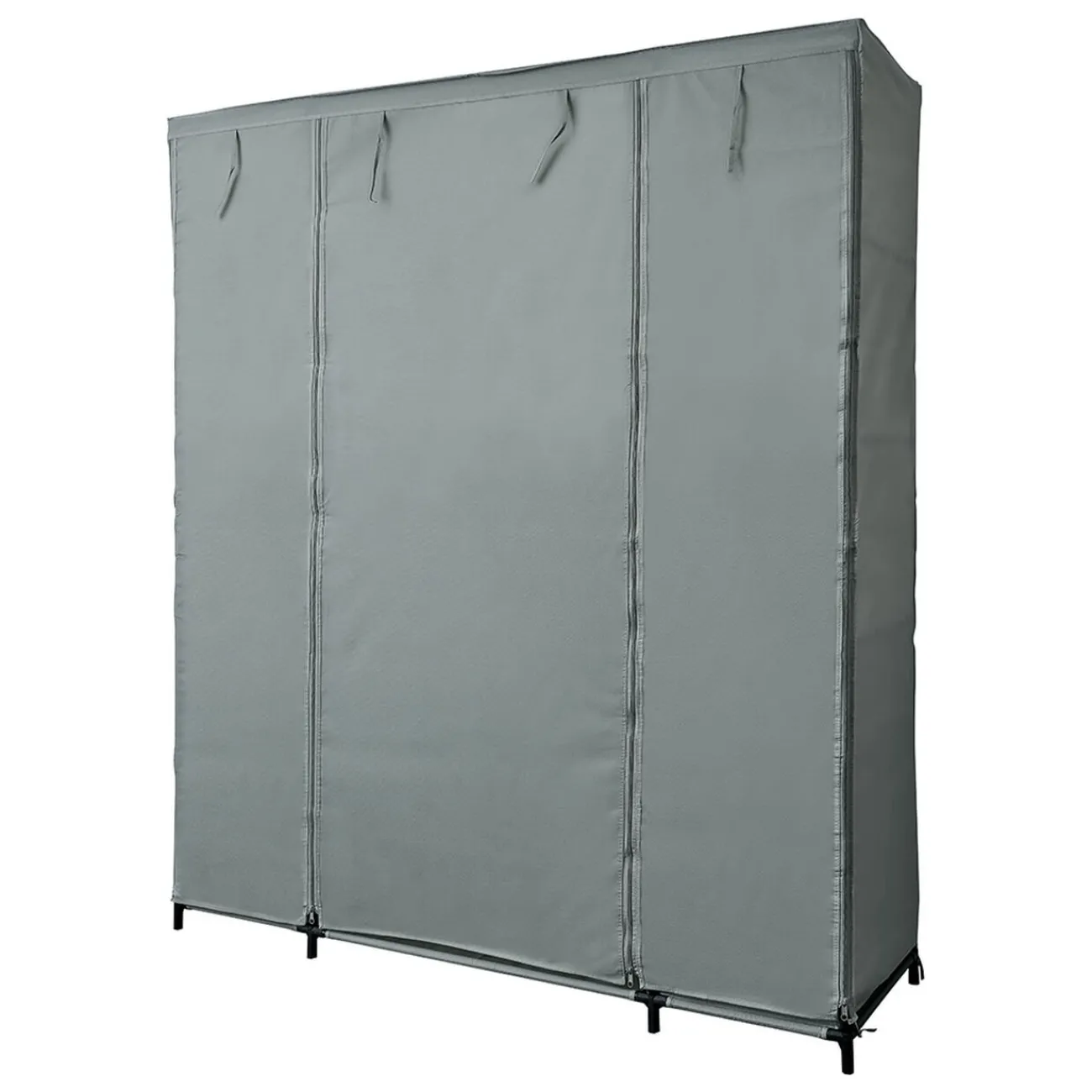 Gifi Rangement|Armoire dressing tissu gris