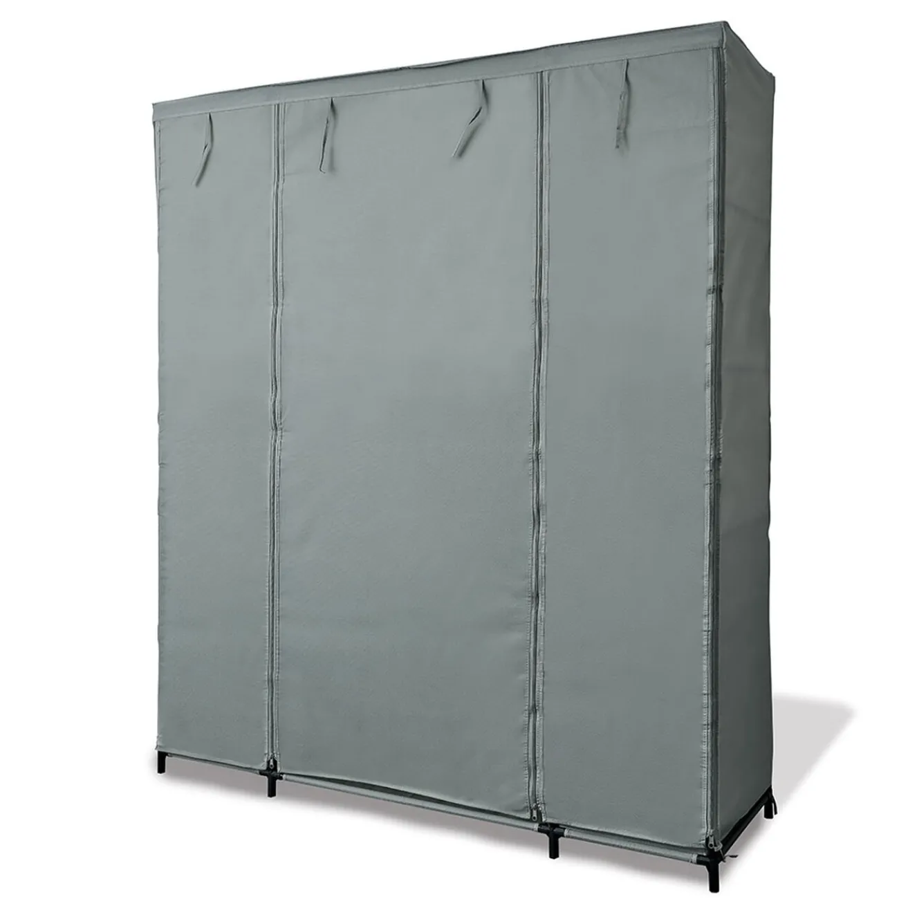 Gifi Rangement|Armoire dressing tissu gris