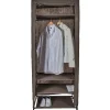 Gifi Rangement|Armoire dressing tissu marron