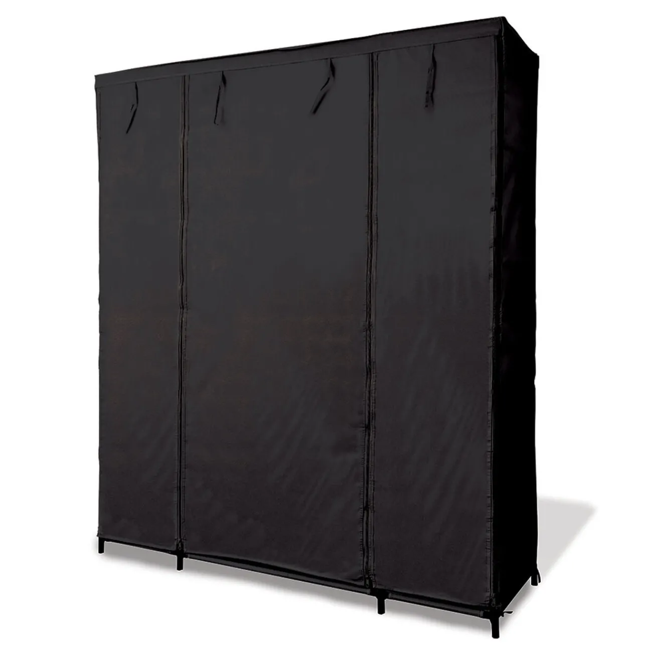 Gifi Rangement|Armoire dressing tissu noir