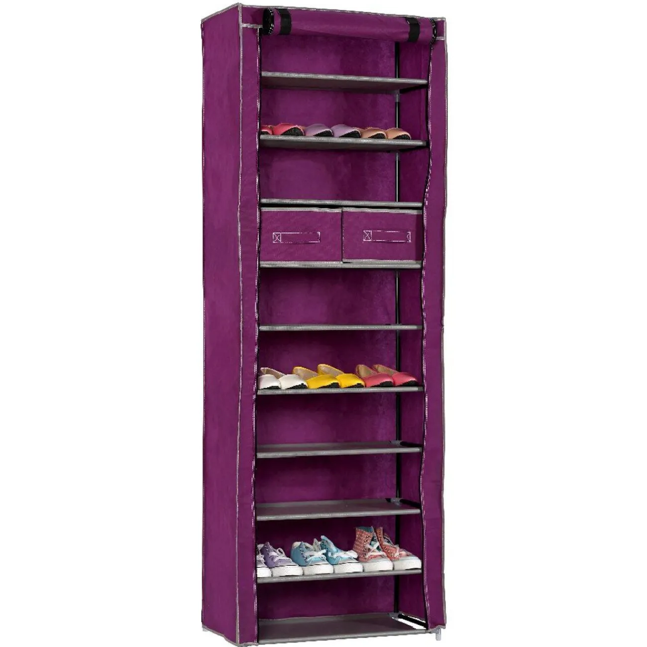 Gifi Rangement|Armoire dressing violet
