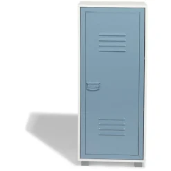 Gifi Rangement|Armoire Noé blanche et bleu orage