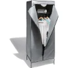 Gifi Rangement|Armoire penderie grise