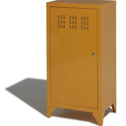Gifi Rangement|Armoire Pittsburgh jaune moutarde 1 porte