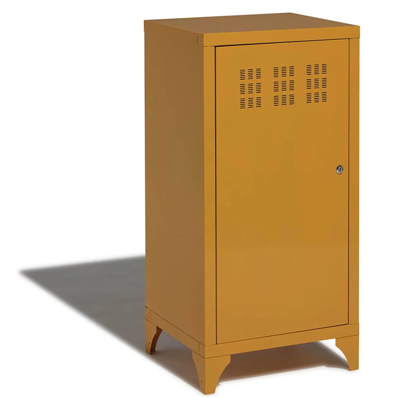 Gifi Rangement|Armoire Pittsburgh jaune moutarde 1 porte