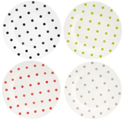 Gifi Assiette à dessert à pois colorés x4