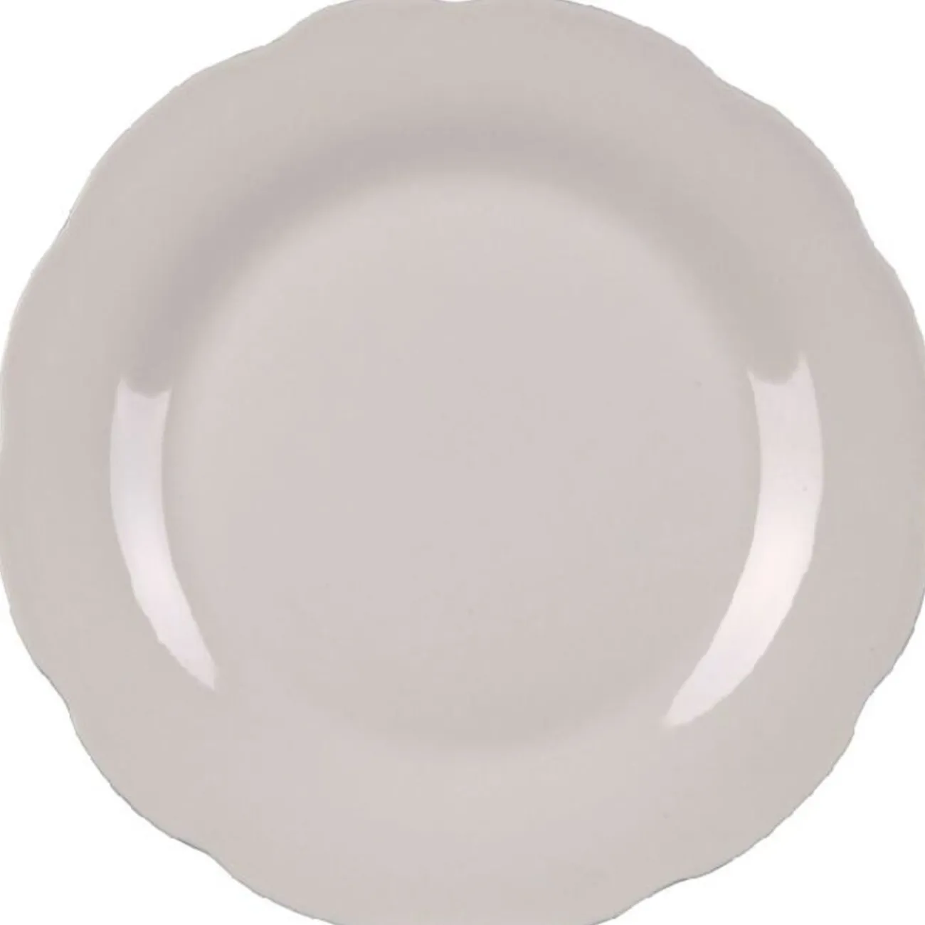 Gifi Assiette à dessert blanche