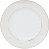 Gifi Assiette à dessert blanche motifs dorés