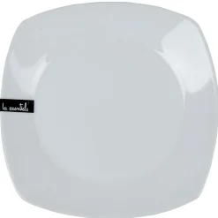 Gifi Assiette à dessert carrée blanche Les essentiels