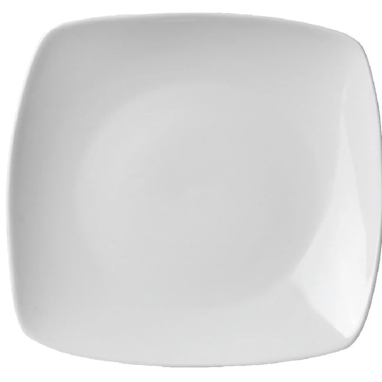 Gifi Assiette à dessert carrée blanche