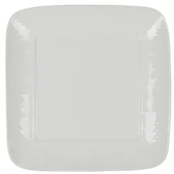 Gifi Assiette à dessert carrée blanche