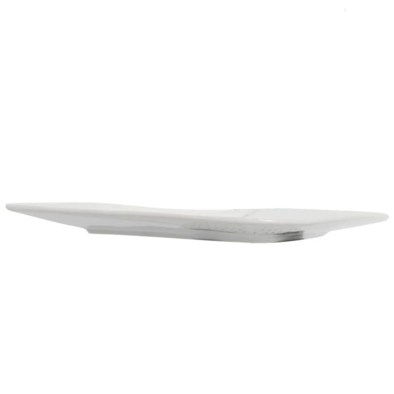 Gifi Assiette à dessert carrée blanche