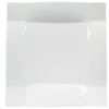 Gifi Assiette à dessert carrée porcelaine uni blanc
