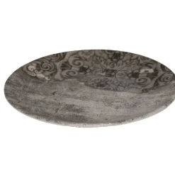 Gifi Assiette à dessert décor bois décor arabesques