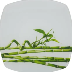 Gifi Assiette à dessert design bambou