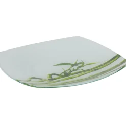 Gifi Assiette à dessert design bambou