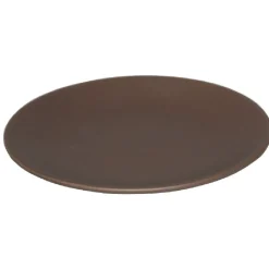 Gifi Assiette à dessert en faïence uni taupe