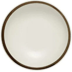 Gifi Assiette à dessert en faïence avec liseré doré