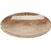 Gifi Assiette à dessert en faïence imitation bois Ø20 cm