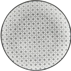 Gifi Assiette à dessert Helsinki décor noir blanc x4