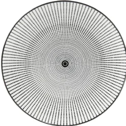 Gifi Assiette à dessert Helsinki décor noir blanc x4