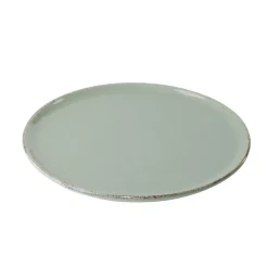 Gifi Assiette à dessert Lisbonne en grès vert Ø20,5cm