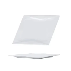 Gifi Assiette à dessert losange blanche