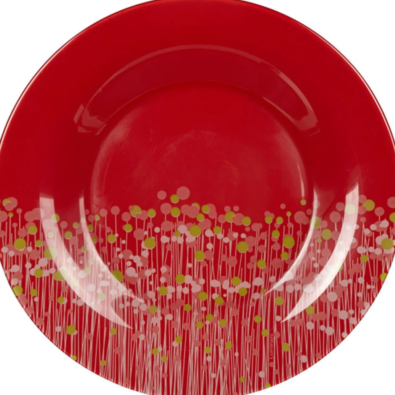 Gifi Assiette à dessert Luminarc rouge Flowerfield