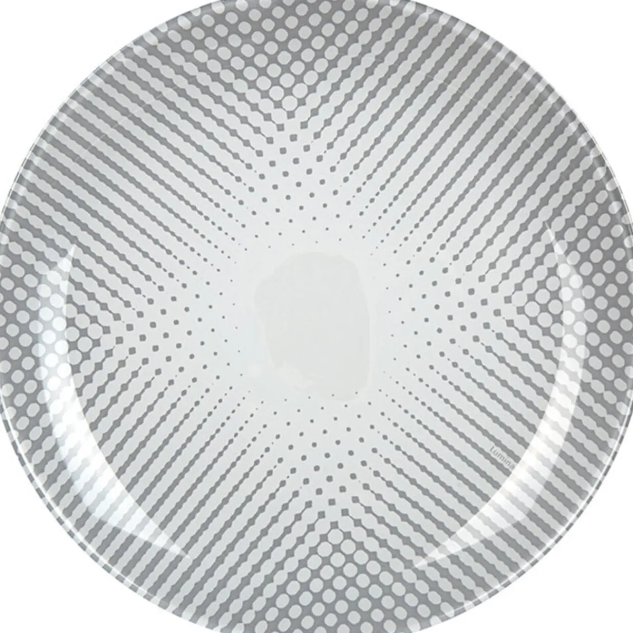 Gifi Assiette à dessert Luminarc gris Funky Dots