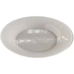 Gifi Assiette à dessert Luminarc taupe design Bon appétit