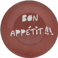 Gifi Assiette à dessert Luminarc rouge design Bon appétit