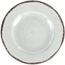 Gifi Assiette à dessert mélaminé effet craquelé