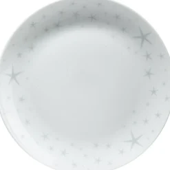 Gifi Assiette à dessert motifs étoiles blanche