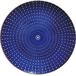 Gifi ASSIETTE À DESSERT RONDE BLEU ET BLANC